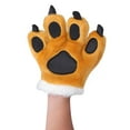 thumbnail image 1 of Guantes De Felpa De Garras De Animales, Lindos Guantes De Pata De Tigre Con Una Máquina De Tela Suave De Felpa Lavable Para Niños Juego De Rol De Halloween Disfraz, 1 of 7