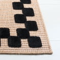 thumbnail image 3 of Safavieh Clayton Hervey Bordered Indoor/Outdoor Area Rug, Natural/Black, 6'7" x 6'7" Square, 3 of 10