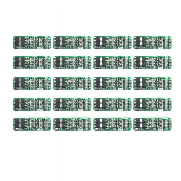 20 Piezas 3S 20A BateríA de Litio 18650 Cargador PCB BMS Placa de ProteccióN 18650 MóDulo de Carga de BateríA de Iones de Litio 11,1 V 12V 12,6 V