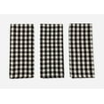 thumbnail image 3 of Serafina Home Farmhouse Fall Kitchen Dish Towels Set: Natural Autumn Brown And White Gingham On Cotton Flat Weave, 3 of 3