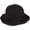 Black, variant on Wool Winter Floppy Short Brim Womens Bowler Fodora Hat DWB1105