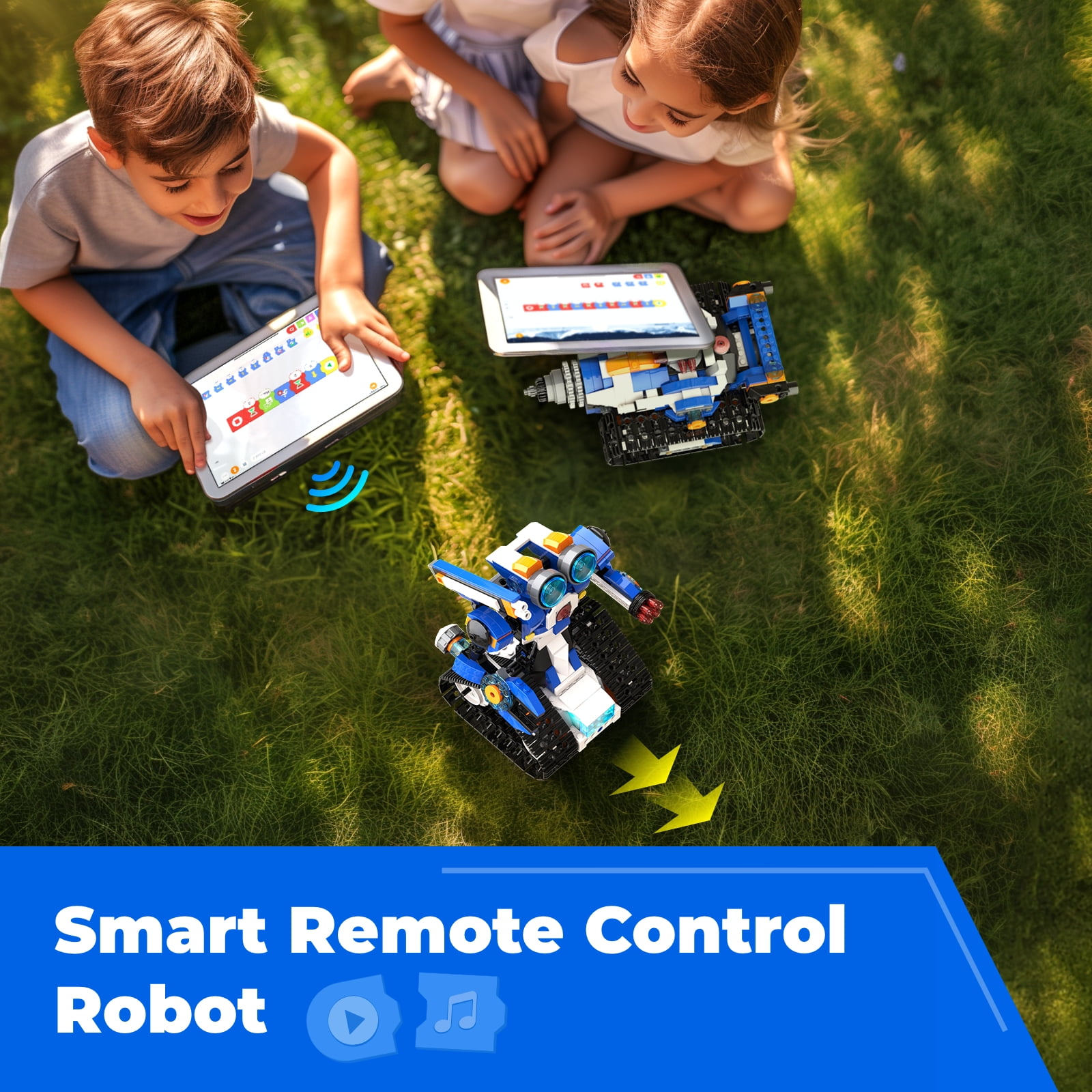 Apitor Robot J Robot Building Kit for Kids Ages 7-12, 6-in-1  STEM Educational Coding Toys with APP Remote Control, Science Engineering Gift for Boys & Girls, 4 Control Modes (480 Pieces)