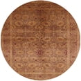 thumbnail image 1 of Ahgly Company Machine Washable Indoor Round Industrial Modern Mahogany Brown Area Rugs, 6' Round, 1 of 1
