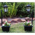thumbnail image 2 of SunRay Cambrian Multi Function Solar Lamp Post and Planter, Wall Mount, Stake Light,Waterproof Street Light For Backyard, Patio, Garden, Décor -Two Pack - Black, 2 of 4