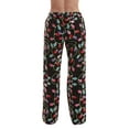 thumbnail image 3 of Just Love Fleece Pajama Pants for Women Sleepwear PJs. (Black - Xmas Lights, 3X), 3 of 3