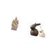 thumbnail image 5 of Conjunto de escultura de resina de y figura de conejo de para oficina, mesa, coche, hogar, TV, soporte, decoración de arm, 5 of 8