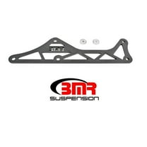 BMR Suspension DTB006H 2016-2017 6th Gen Camaro Aluminum Driveshaft Tunnel Brace - Black Hammertone