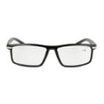 thumbnail image 4 of 3 Pairs of Black Resin Classic Reading Glasses 1.50, Plastic Rectangle Sport Business Readers 1.50 for Men, 4 of 6
