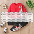 thumbnail image 3 of TOWED22 Toddler Baby Boy Christmas Outfits Graphic Crewneck Sweatshirt Casual Pants 2Pcs Fall Winter Clothes Set, 3 of 9