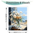thumbnail image 2 of Mosaflare Flowers Paint by Numbers Kit for Adults and Beginners,DIY Craft Art 16"x20" Canvas, 2 of 6