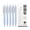 Blue, variant on RZDLIZJ 5pcs Retractable Gel Pens, 0.5mm Fine Precision Nib, Quick-Dry Anti-Smudge Ink, Matte Plastic Pen Barrel, For Diary Writing & Hand-Drawn Planner Making,5.79 Inch