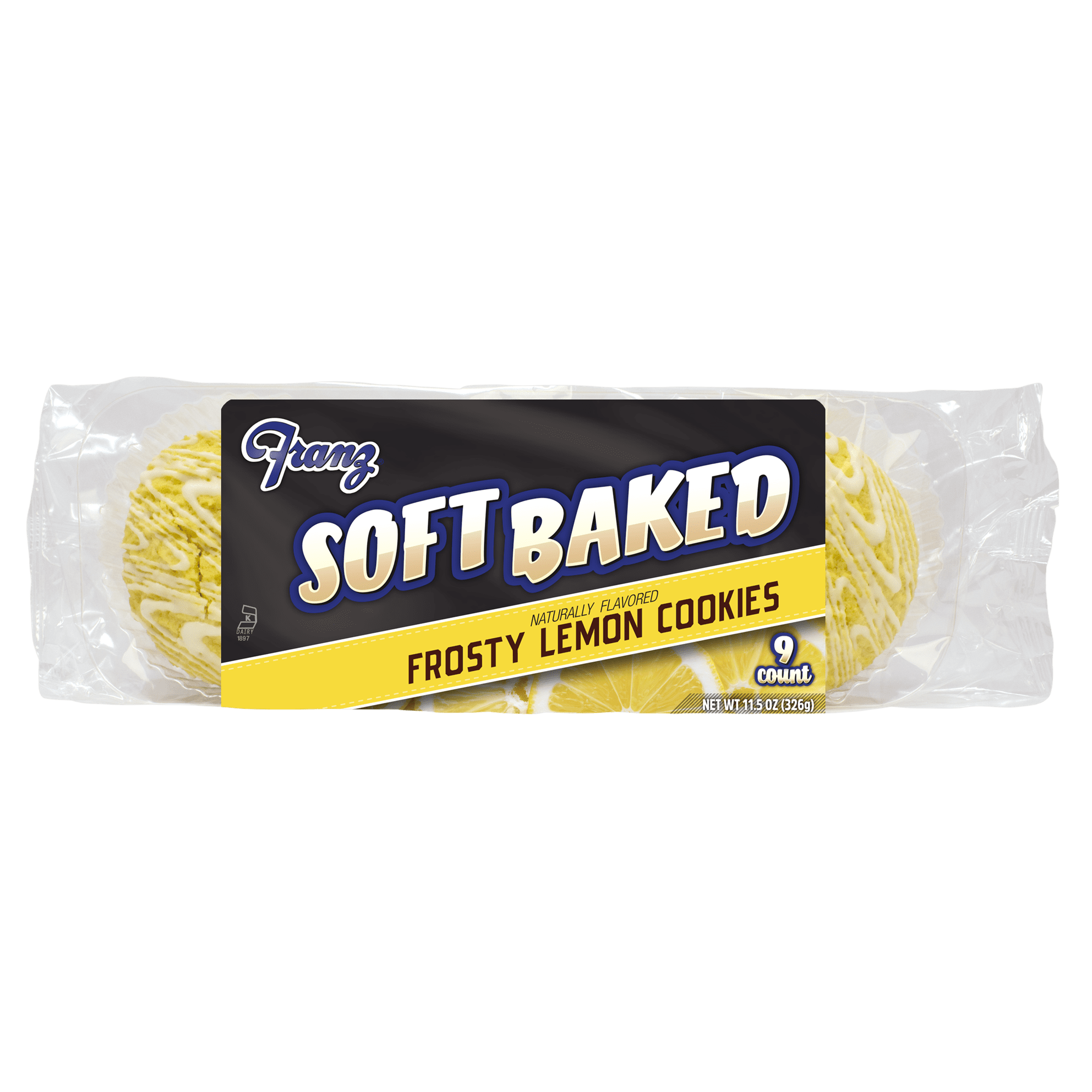 Franz Frosty Lemon Soft Baked Cookies, 11.5 oz, 9 Count