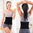 thumbnail image 5 of Vaslanda 2 Pieces Waist Trimmer for Women Sweat Waist Trainer Workout Belt Stomach Wraps, 5 of 7