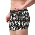 thumbnail image 2 of Pofeuu Laying Hens And Roosters Print Men’s Boxer Briefs, Moisture-Wicking Underwear, Regular,Trunk-XX-Large, 2 of 5