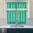 thumbnail image 3 of Kitchen Curtains 36 Inch Short - 3 Panel Set Banana Print, Rod Pocket Window Curtains 100% Polyester, Tropical Fruit Valance for Farmhouse, Cafe, Living Room, Bedroom, Easy Wash, 3 of 6