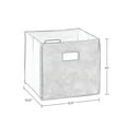 thumbnail image 6 of RiverRidge Kids 2 Piece Fabric Collapsible Storage Cube Organizers with Handles for Playroom Organization - Dark Purple, 6 of 7