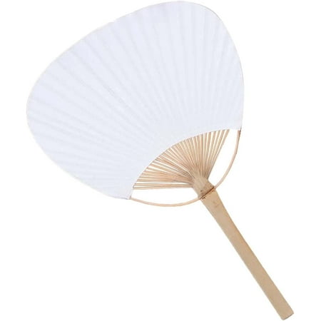 

Bamboo Handle Fan Paper Hand Fan for Wedding Party Personal Decoration DIY Supplies