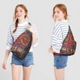 thumbnail image 4 of Sacred Geometry Sling Backpack - Spiritual Symbol Print Crossbody Bag, Fashionable Aesthetic for Students, 4 of 4