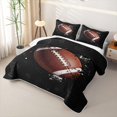 thumbnail image 3 of Erosebridal Splatter Football Quilt Full, Cartoon Ball Print Full Bedspread Sets for Boys and Girls, 3 Pieces, 3 of 7