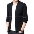 thumbnail image 4 of Suéter tipo cárdigan de alta calidad para hombre, chaqueta de negocios, novedad de primavera, 4 of 5