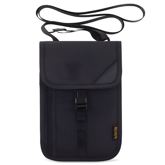 GASTROPOD Travel Wallet with RFID Blocking, Travel Neck Pouch Passport Holder for Women and Men, Easy to Conceal Travel Pouch