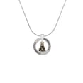 thumbnail image 2 of Delight Jewelry Goldtone Mini Buddha Gymnastics Ring Charm Necklace, 18", 2 of 4