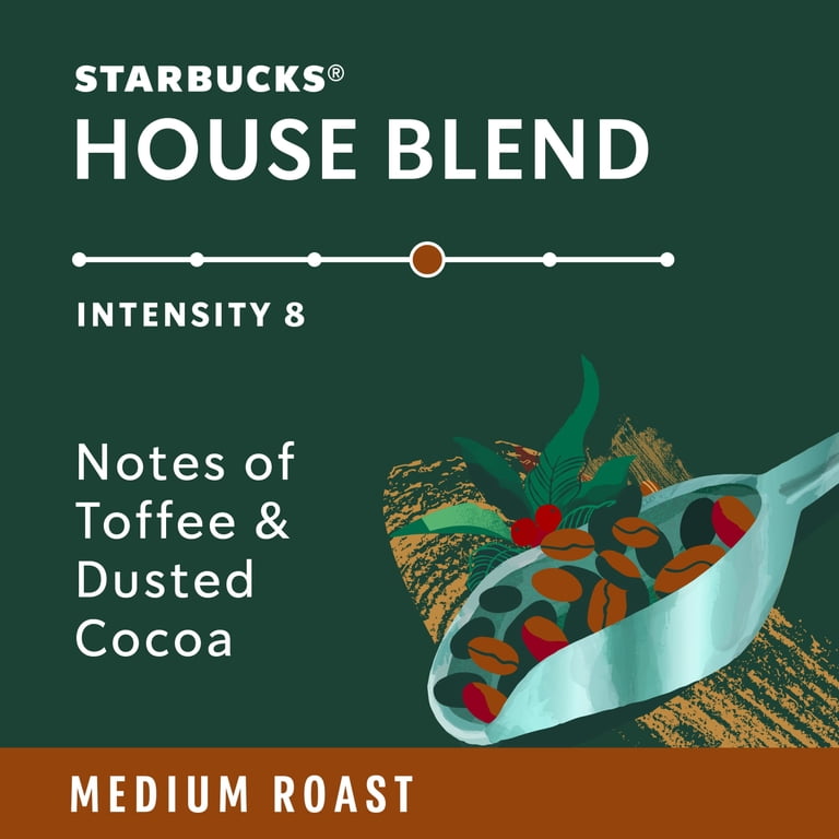 Starbucks By Nespresso, House Blend Medium Roast Espresso Pods, 50