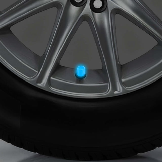 BotaniNest Glow In The Dark Tire Caps Universal Luminous Night Covers Durable Easy Install No Required For Vehicles And Bikes