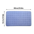 thumbnail image 2 of PYPESEEWY Warehouse Extra Soft and Absorbent Microfiber Bath Rugs Floor Tape for Rugs Bath Mat Microfiber Bathroom Rugs Washable and Dryer Safe Toilet Bath Mat U Shaped Leaf Bath Rug, 2 of 5