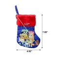 thumbnail image 2 of Bluey Mini Christmas Stocking by Ruz, Made of Satin, 2 of 4