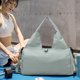 thumbnail image 1 of Bolsa de yoga, deportiva, fitness, equipaje de mano, bolsa de viaje, gran capacidad, resistente al desgaste, plegable, portátil, tela duradera, para gimnasio, oficina, bolsa de yoga de alto, 1 of 7