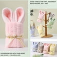 thumbnail image 5 of Rirozkan Bunny Hand Towel Gift, Soft White Rabbit Shaped Washcloth, 12x12 Inch Guest Towel in Gift Bag, Cute Easter and Holiday Party Favor, 5 of 6