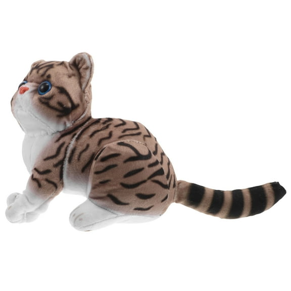 Homoyoyo Realistic Cat Plush Toy Soft Multi Plush Animal Stuffed Doll for Kids and Adults