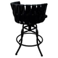 thumbnail image 2 of Metalona Swivel Tilt Bar Stool 30" seat - Black Vinyl - Black Metal, 2 of 3