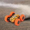 thumbnail image 2 of SIYTUAU 24G Remote Control Rc Stunt Car 360° Rotation Double Sided Design Off Road Vehicle Toy Orange Color Kids Electric Car Plastic Material Standard Size Orange, 2 of 6