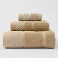 thumbnail image 1 of Nvzi 6 toallas de baño, HomeAll algodón súper suave y altamente absorbente para ducha, piscina, toalla de mano de 13,78 x 29,53 pulgadas (caqui), 1 of 1