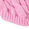 thumbnail image 6 of Ympkerial Dog Sweaters for Medium Dogs Winter Warm Turtleneck Pullover Cable Knit Fleece Stretch Design Pet Apparel for Frenchie Dachshund Pug Corgi Beagle Cozy Gift Outfit Pink L, 6 of 7