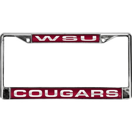 Rico Industries NCAA Washington St Red Laser Chrome Frame