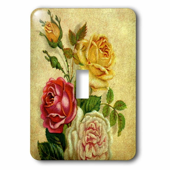 3dRose, Vintage Roses, single toggle switch