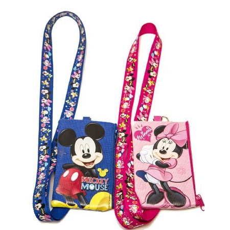 - Disney Set of 2 Mickey and Minnie Mouse Lanyards with Detachable Coin Purse by n/a