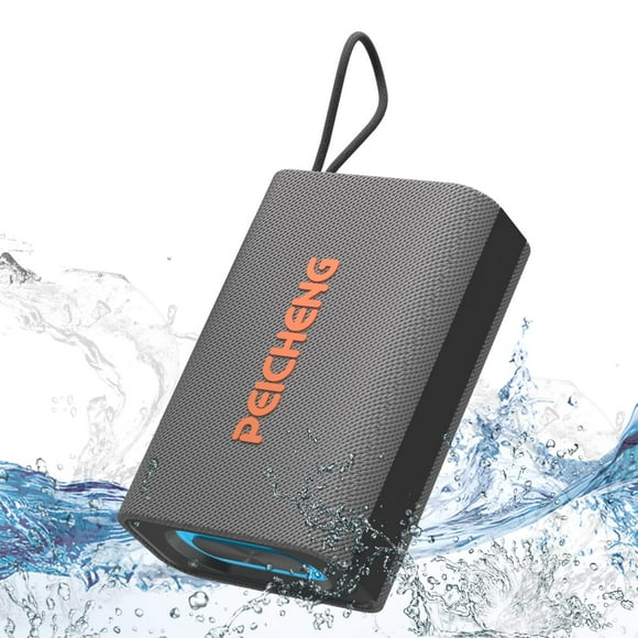 Altavoz Bluetooth PEICHENG portátil impermeable con luces RGB