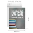 thumbnail image 3 of Koyal Wholesale Funny Jumbo Retirement Card With Envelope , Greeting Card, School Is Our Forever Retired And Loving It, 3 of 4
