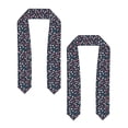 thumbnail image 2 of Logiee Cherry Blossoms Print Unisex Adult Graduation Stole Shawl 72" Long for Academic Commencements Shawl-Flattened, 2 of 7