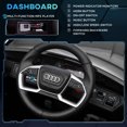 thumbnail image 4 of Aosom 12V Kids Electric Ride On Audi Sports Car, Battery Powered Toy w/ Parent Remote Control, Lights, Music, and Horn, for 3-5 Years Old, Black, 4 of 9