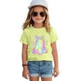 thumbnail image 5 of Toddler Baby Girls Summer Short Sleeve T-Shirts Crew Neck Cute 2t 3t 4t 5t 6t 7t T-Shirts Soft Cotton Casual Daily Wear Gibobby,2-3 Months,Light Yellow, 5 of 5