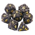 thumbnail image 2 of Juego de dados Dnd de metal con calavera hueca, juego de dados poliédricos de mazmorras y dragones, regalos D&D 7Cps, juego de dados de rol con caja de metal de regalo para tarjetas de juegos de mesa, 2 of 5
