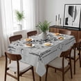 thumbnail image 6 of Grey Butterfly Table Cloth Waterproof Tablecloths, Vintage Boho Spring Floral Botancial Tablecloth Dining Table Cover for Kitchen Party Tabletop Outdoor, Rectangle Tablecloth 52x70 Inch, 6 of 9
