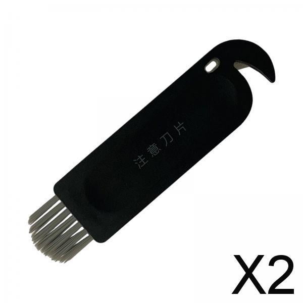 Cepillo de Limpieza perfecl 2 Piezas para Aspiradora Accesorio para Grietas Negro