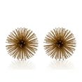 thumbnail image 2 of HomeRoots 568886 Gold Iron Decorative Spiky Sphere Tabletop Sculptures - Set of 2, 2 of 4