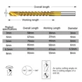 thumbnail image 3 of STONEGO 1PC/6PCS Titanium Coated Spiral Saw Bit Set - Durable Compound Twist Bits for Efficient Cutting and Drilling; Ideal for Wood, Metal, and Plastic Applications, 3 of 7